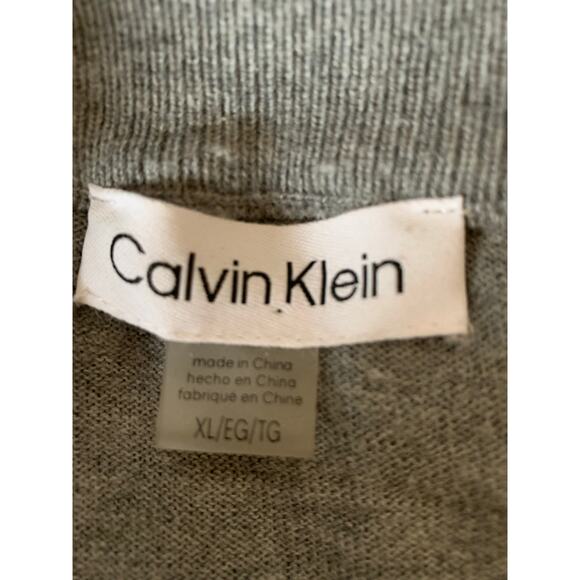 Calvin Klein sweater dress gray size xl 1/4 zip - Picture 2 of 5
